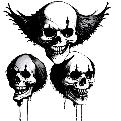 Skulls Evil Clown