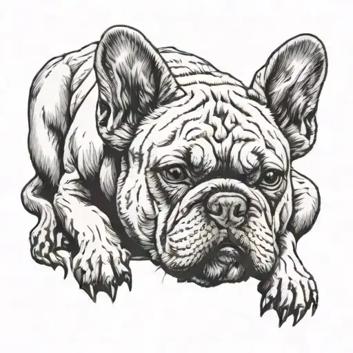 A Lion French Bulldog