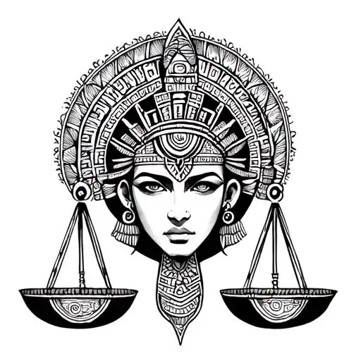 Aztec Libra Zodiac Sign