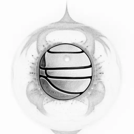 A Basketball Spinning Like A Planet In Orbit Around Dejaun's Name