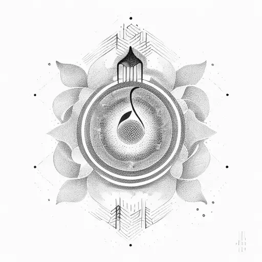Design A Minimalist Tattoo Representing The Connection Between Music And Spirituality