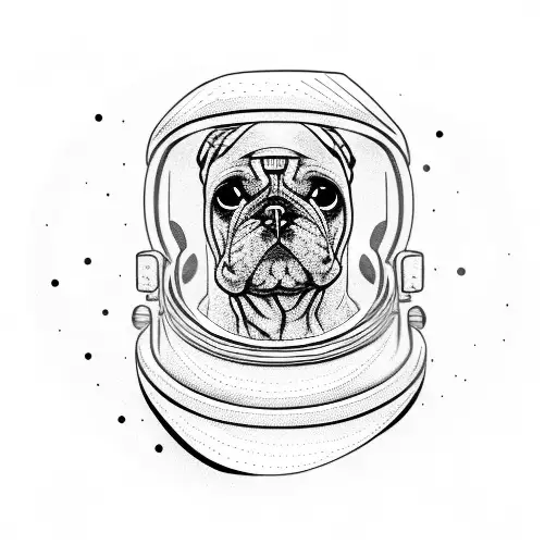 Dog In Astronaut Helmet