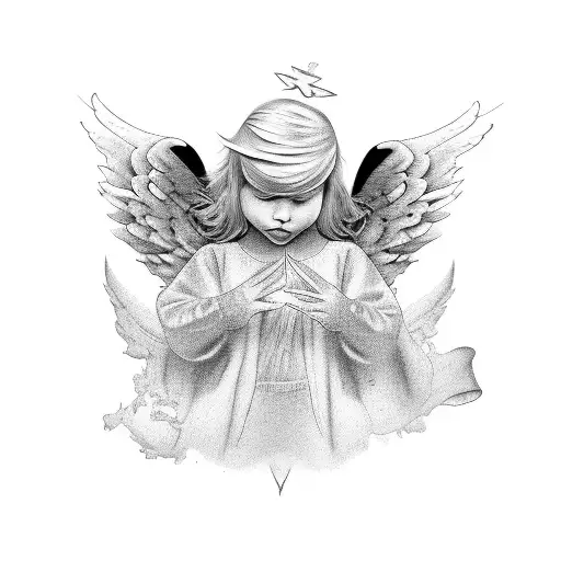 Angel Masculino Posando