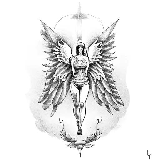 A Cycling Angel Heading Towards Heaven