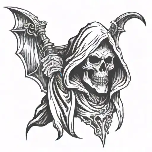 Grim Reaper Tattoo Design