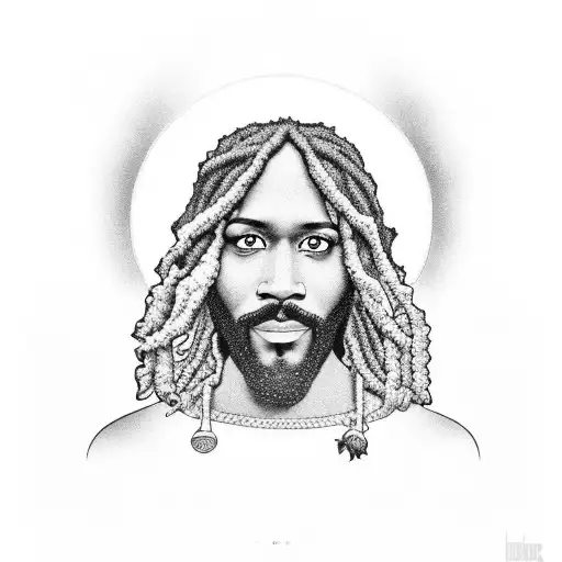 Black Jesus With Marijuana Cannabis