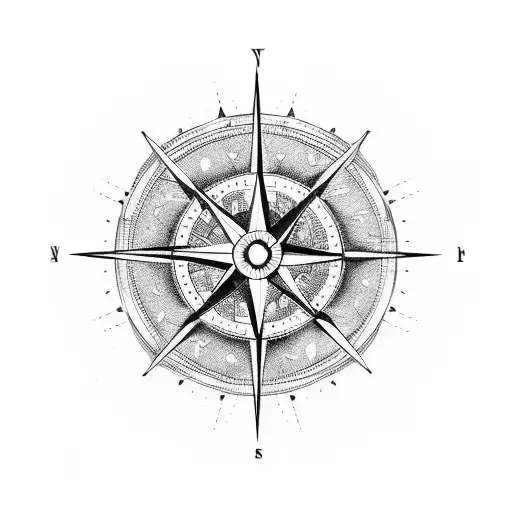 A Celestial Compass Incorporating Elements Of Nature For A Traveler At Heart