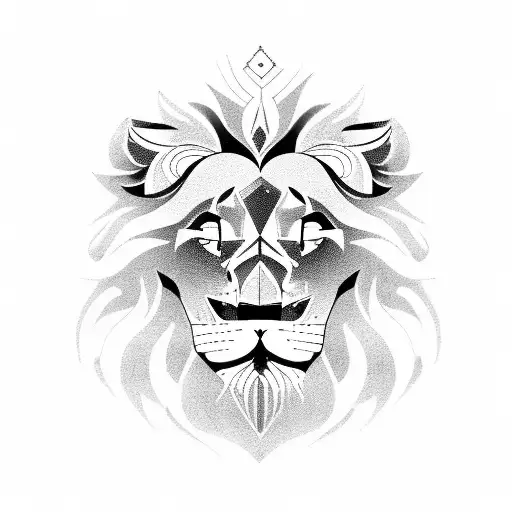 Incorporate Architectural Elements Into A Lion Tattoo Design