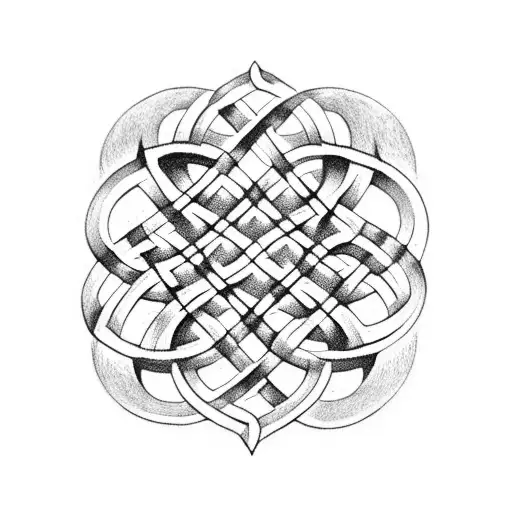 Celtic Knot With Only The Letter D