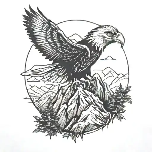 Eagle Head And Mountain Landscape