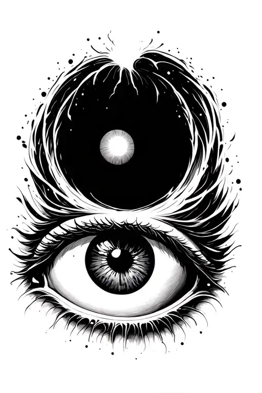 Black Hole With An Eye Inside