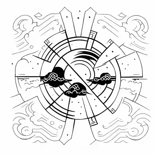 Black Cloud Bright Sun Cross Silhouette