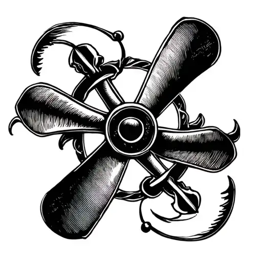 Propeller And Anchor