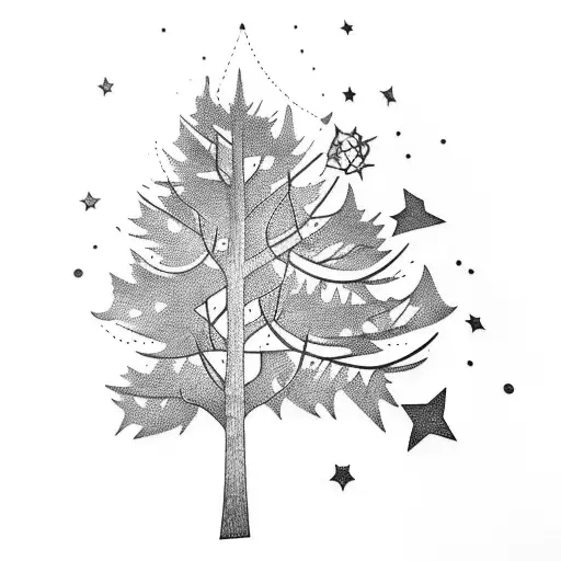 Stars With Tree