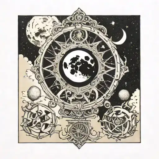 Tarot Card From The Moon