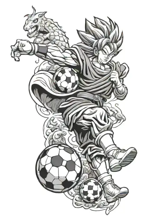 Soccer & Dragon Ball Z & Army & Travel