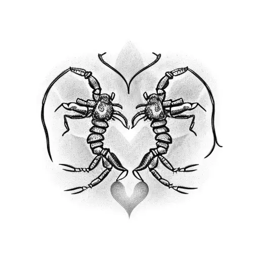 2 Scorpions Making A Heart With Their Tails Love Is Slow Poison
