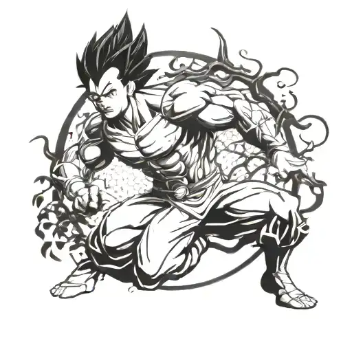 Vegeta Posing Around Tree Of Life China