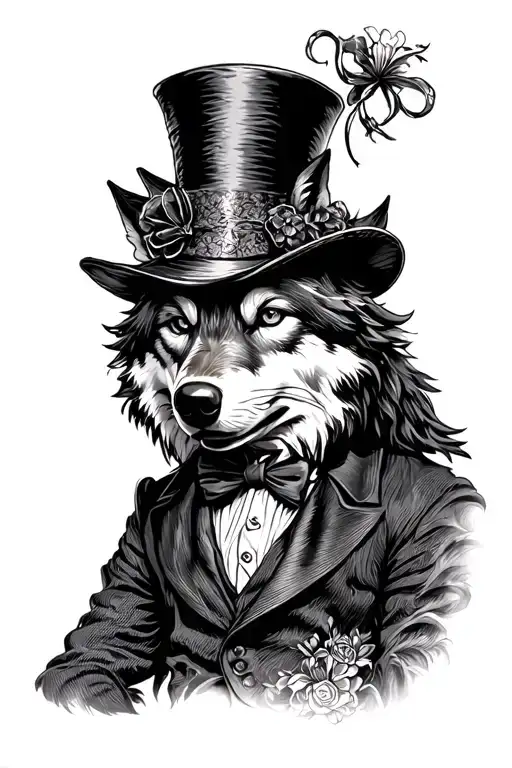 Mad Hatter As A Wolf