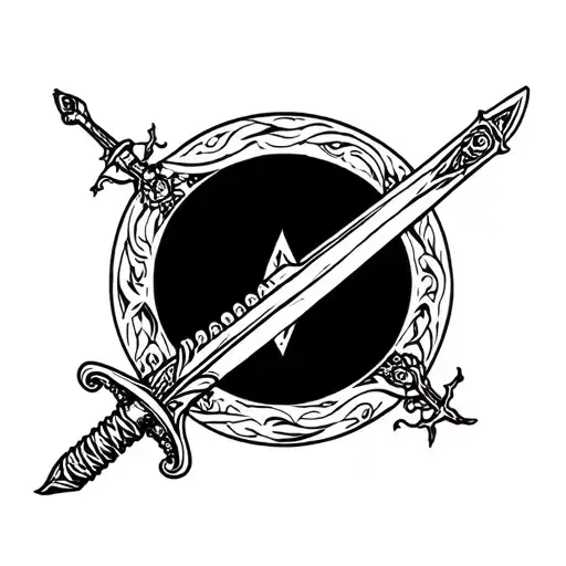 Sword Tattoo For Forearm