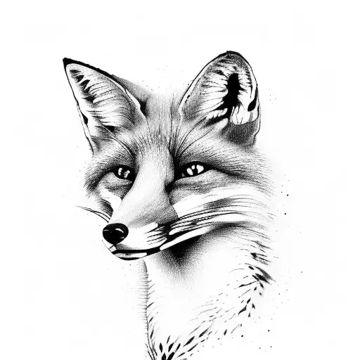 Fox With Chardon Calla