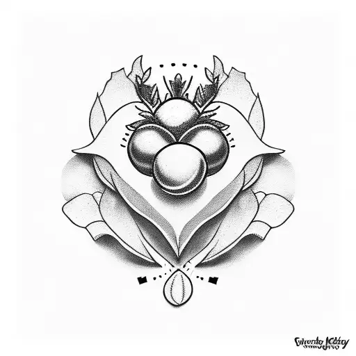 Strawberry Emoji In Black