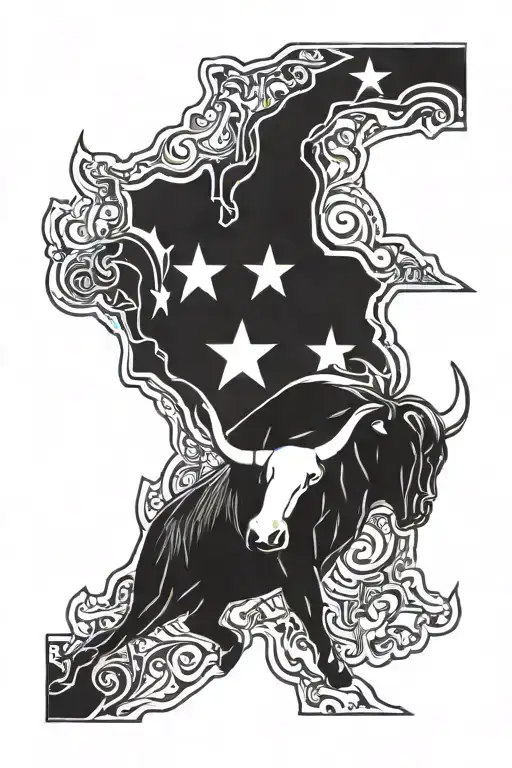 Texas And Rodeo Bull