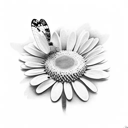 Daisy With Ashley Written In The Step With Butterflies