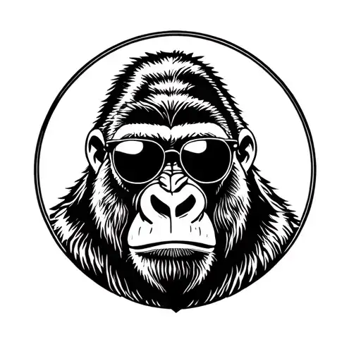 Gorilla With Sunglasses