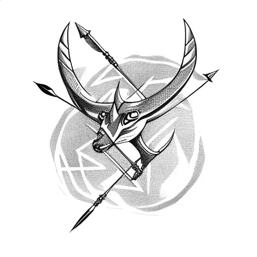 Arrow With Sagittarius Signs