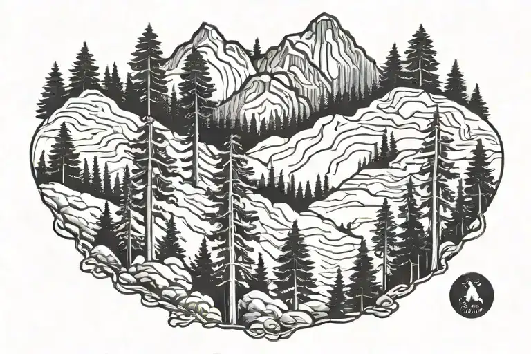 Redwood Forest Mountain Landscape