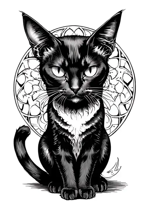 Demonic Cat Sitting