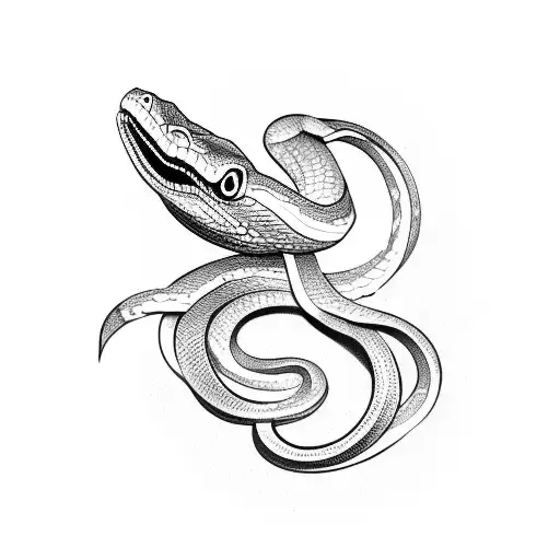 Snake In A Fantasy-inspired Design