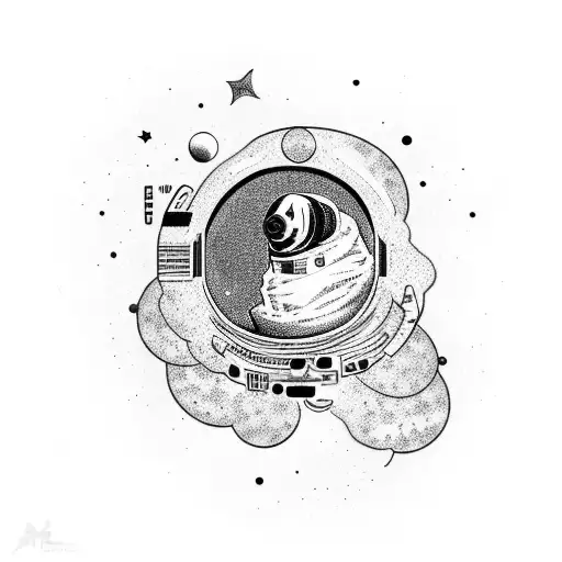 German Shorthaired Pointer Astronaut Exploring A Galaxy