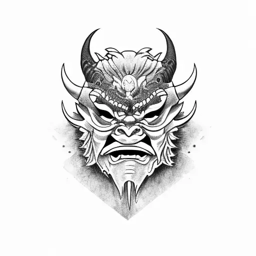 Oni Mask No Color