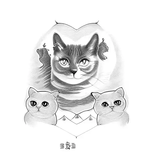 Two Cats And One Dog Together