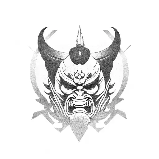 Oni Mask No Color