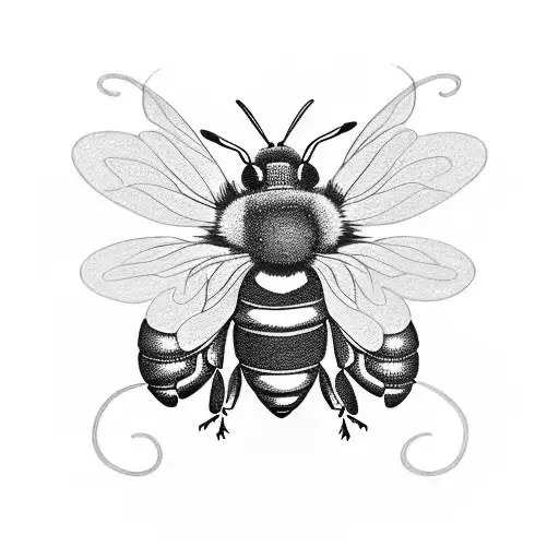 A Home Health Symbol Surrounded By Buzzing Bees