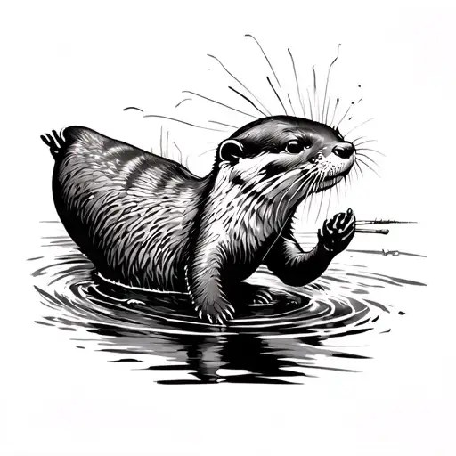 Otter Fishing