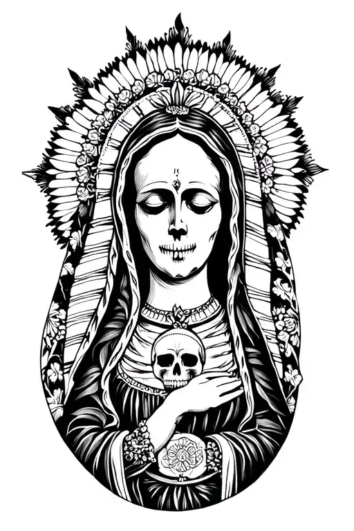 Virgin Of Guadalupe And Death