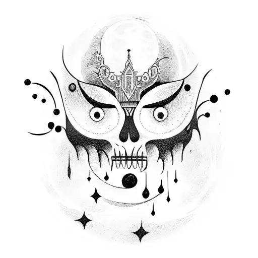 Cresent Moon With Face