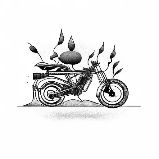 Bike In Fire