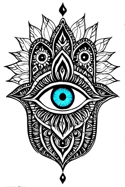 The Hamsa Or The Evil Eye For My Grandma That Has Passed Away