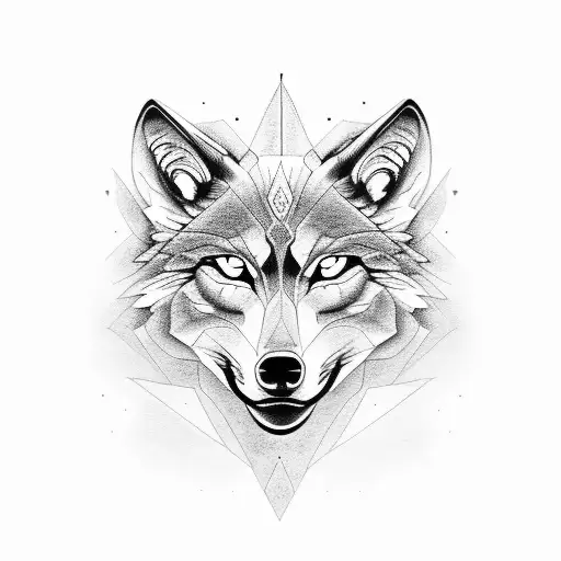 Wolf Face Without Realistic Details