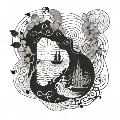 Intricate Thin Lines Forming A Beautiful Abstract Composition Inspired By Famous Literary Quotes