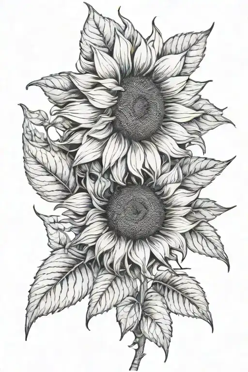 Sunflower And Lillac