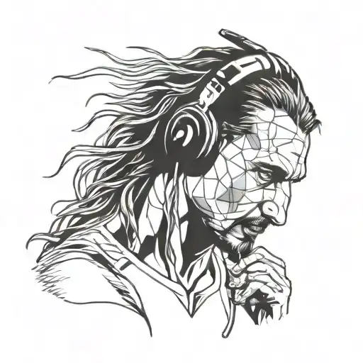 Zlatan Ibrahimovic With Lion Wearing Headphones