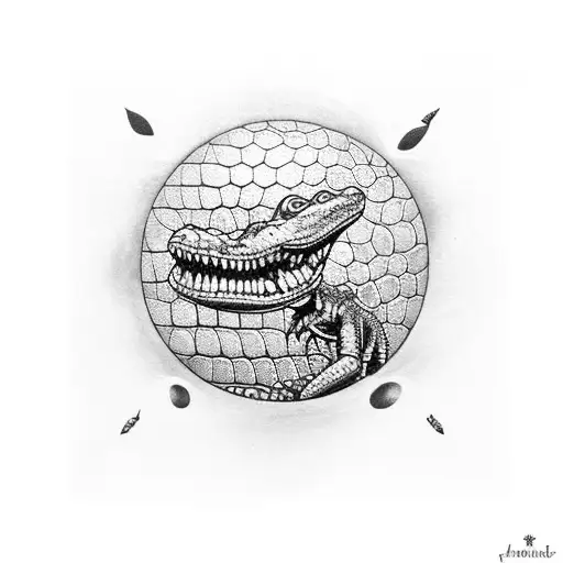 Baby Alligator With Golf Ball
