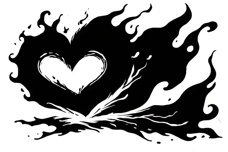 A Heart On Fire Turning Into Ashes Keep It Simple