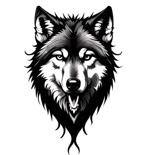 Wolf Fading Into Smoke